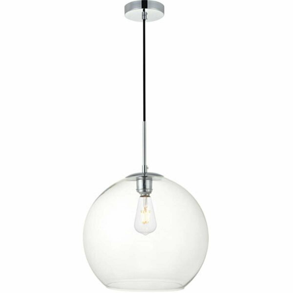 Cling Baxter 1 Light Pendant Ceiling Light with Clear Glass Chrome CL2952165